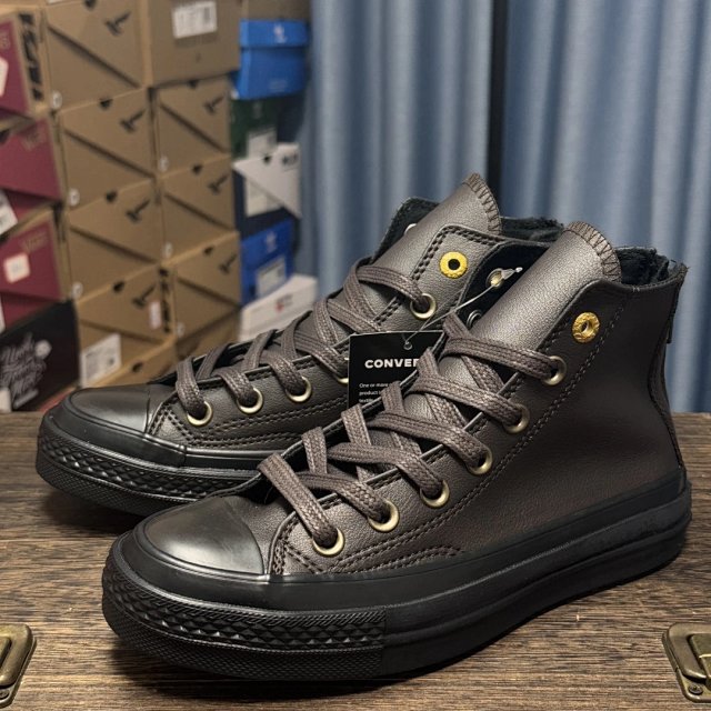 Converse Converse Black High-Top Leather Sneakers Unisex Shoes - Buy on Kakobuysheetfind