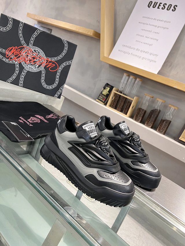 Versace Versace Medusa Black Grey Platform Sneakers - Buy on Kakobuysheetfind