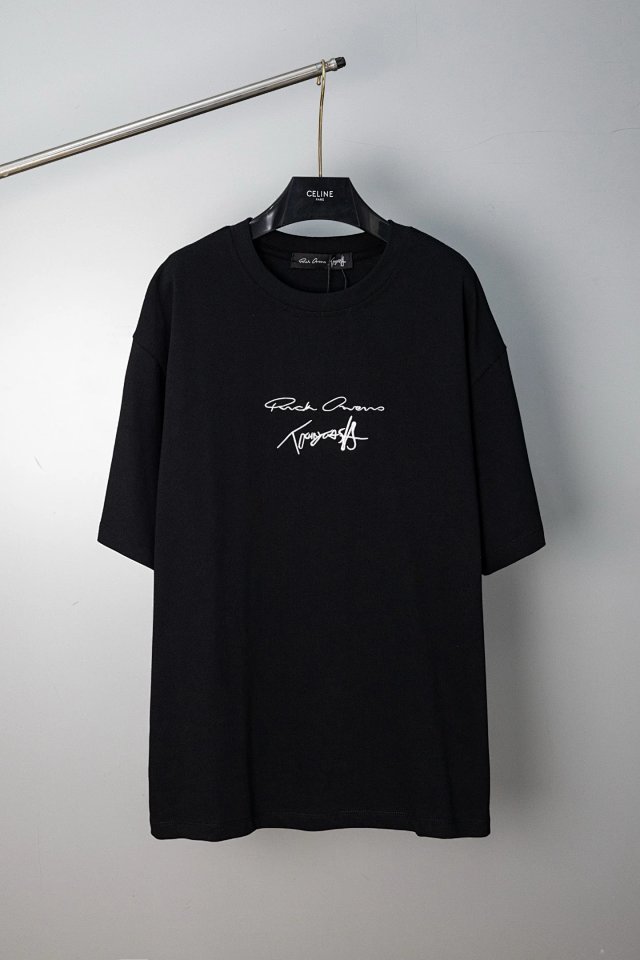 Rick Owens Rick Owens Black Logo Unisex Cotton T-Shirt - Buy on Kakobuysheetfind