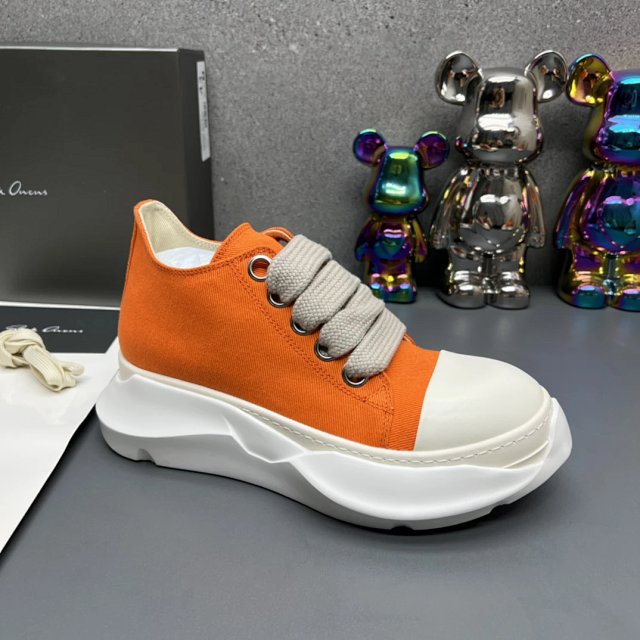Rick Owens Rick Owens DRKSHDW Orange Platform Canvas Sneakers   - Buy on Kakobuysheetfind