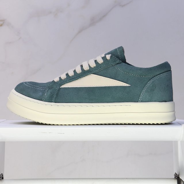 Rick Owens Rick Owens Retro Teal Suede Low Top Sneakers - Buy on Kakobuysheetfind