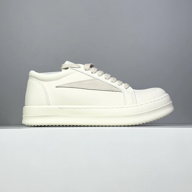 Rick Owens Rick Owens DRKSHDW Off White Leather Low Sneakers - Buy on Kakobuysheetfind