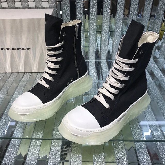 Rick Owens Rick Owens DRKSHDW Black White High Top Sneakers - Buy on Kakobuysheetfind