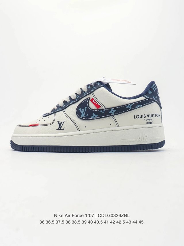 Nike Nike Air Force 1 ’07 White Blue Leather Sneakers - Buy on Kakobuysheetfind
