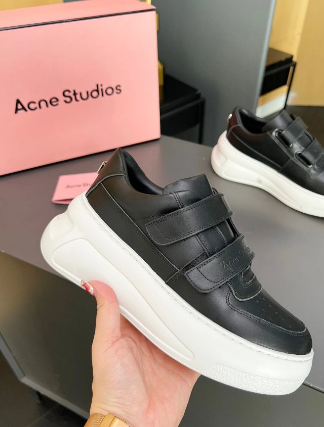 Acne Studios Acne Studios Black Platform Leather Sneakers Unisex Shoes - Buy on Kakobuysheetfind