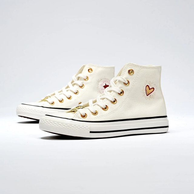 Converse Converse Classic High Top Off White Heart Canvas Shoes - Buy on Kakobuysheetfind
