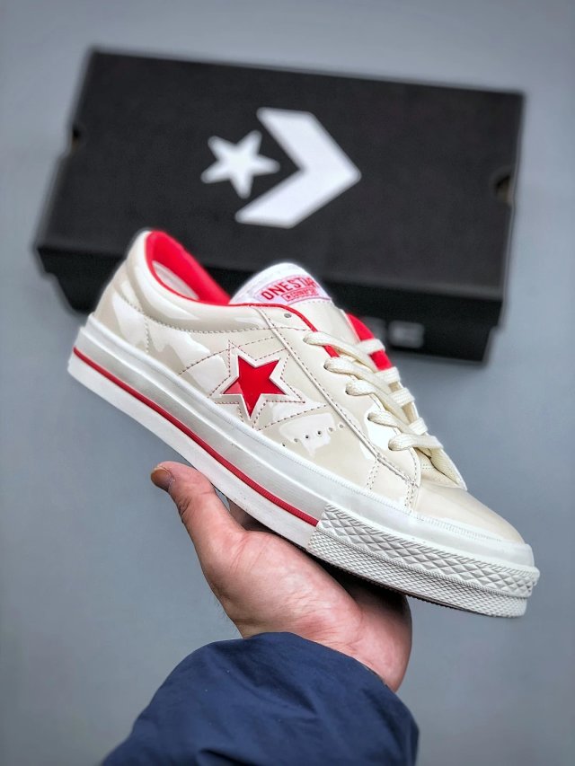 Converse Converse One Star Cream White Red Leather Sneakers - Buy on Kakobuysheetfind