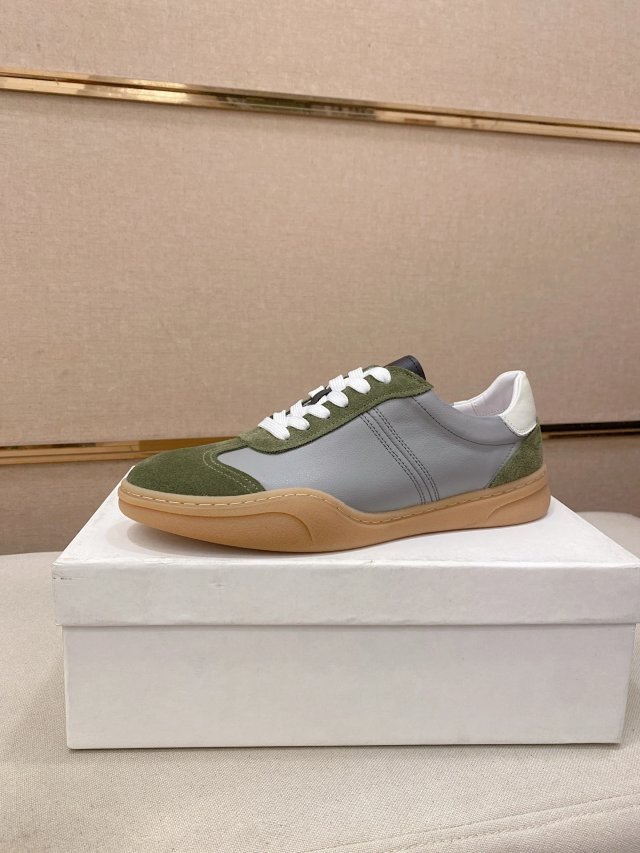 Acne Studios Acne Studios Green Gray Leather Suede Unisex Sneakers - Buy on Kakobuysheetfind