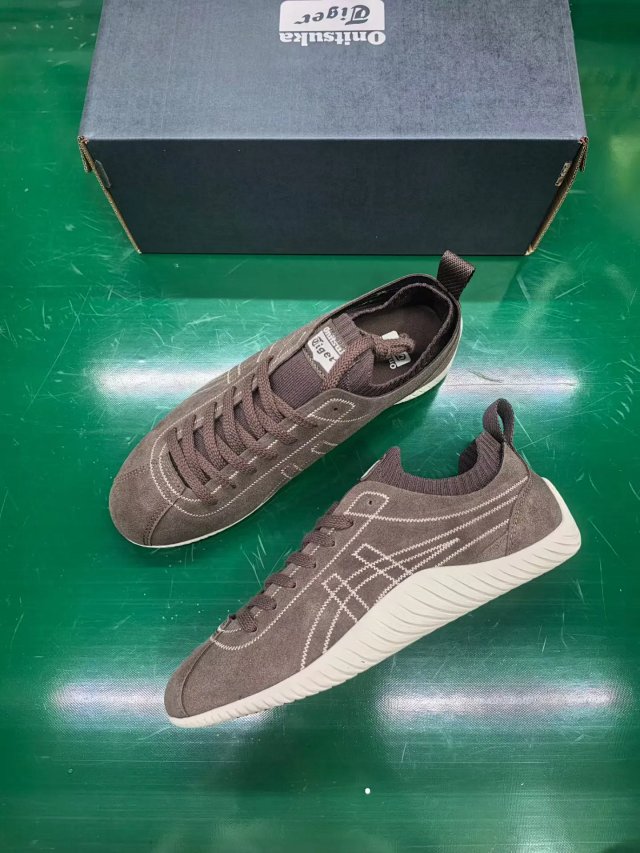 Onitsuka Tiger Onitsuka Tiger Retro Gray Brown Suede Sneakers - Buy on Kakobuysheetfind