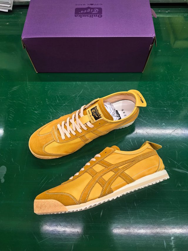 Onitsuka Tiger Onitsuka Tiger Mexico 66 Yellow Suede Leather Sneakers - Buy on Kakobuysheetfind