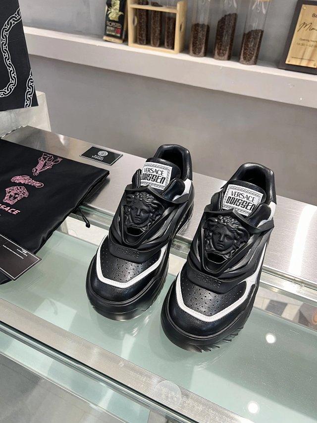 Versace Versace Medusa 3D Black White Platform Sneakers Men's Luxury - Buy on Kakobuysheetfind