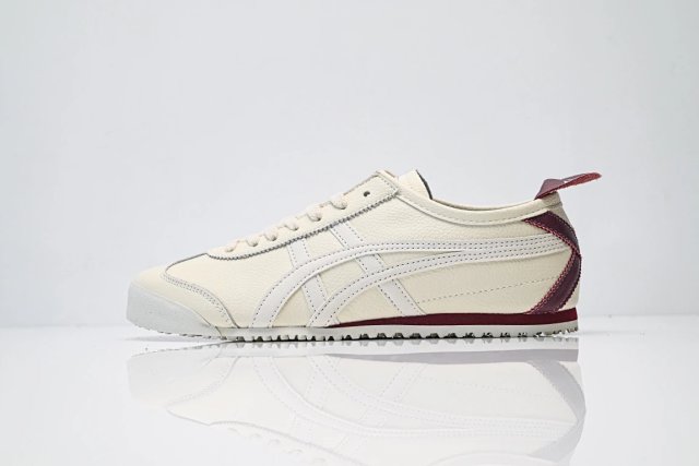 Onitsuka Tiger Onitsuka Tiger Mexico 66 Cream White Burgundy Shoes - Buy on Kakobuysheetfind