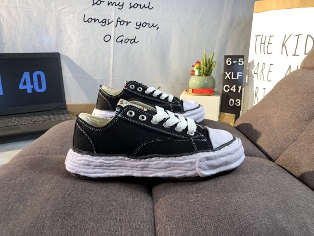 Maison Mihara Yasuhiro Maison Mihara Yasuhiro Original Sole Black Canvas Shoes - Buy on Kakobuysheetfind