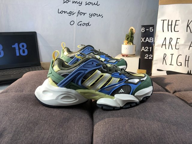 Adidas Adidas Retro Green Blue Running Shoes Gel Cushion Mesh - Buy on Kakobuysheetfind