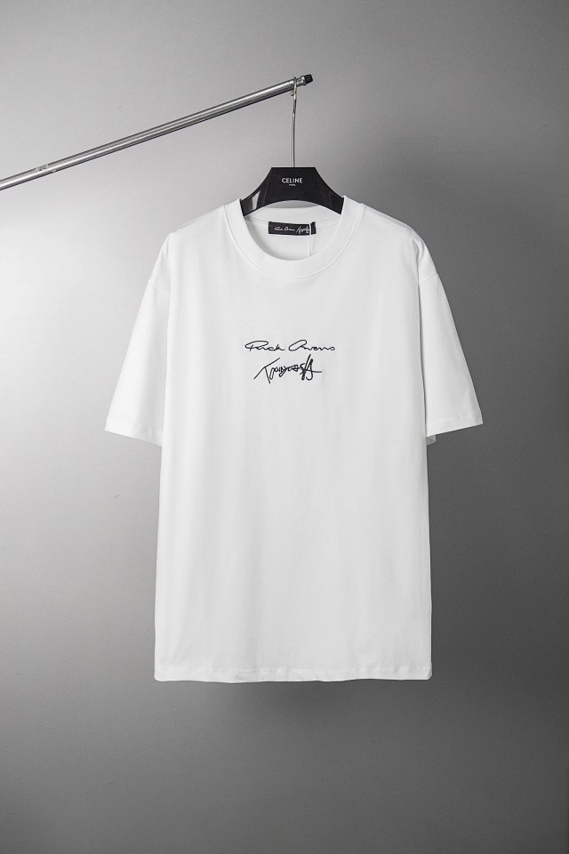 Rick Owens Rick Owens White Cotton Unisex Minimalist T-Shirt - Buy on Kakobuysheetfind