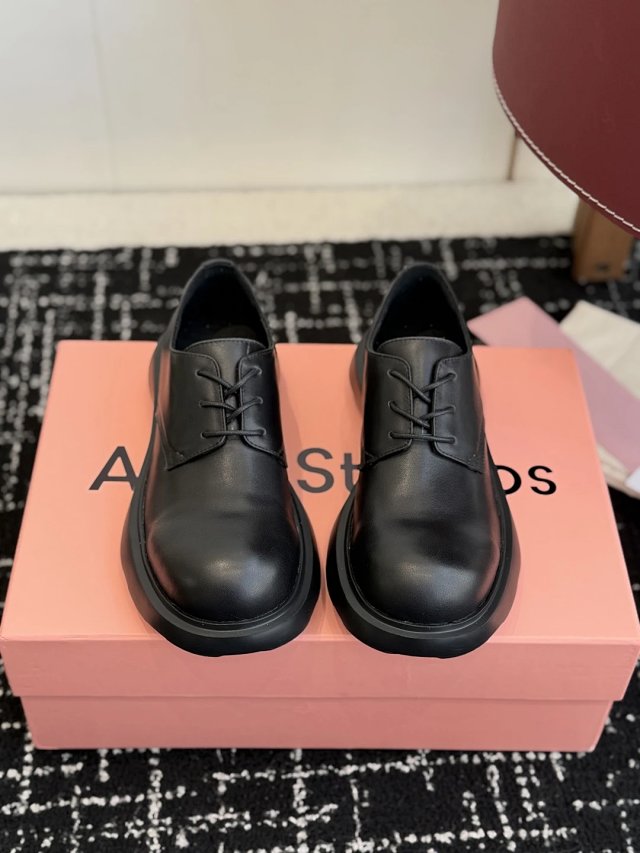 Acne Studios Acne Studios Black Genuine Leather Lace-Up Shoes - Buy on Kakobuysheetfind