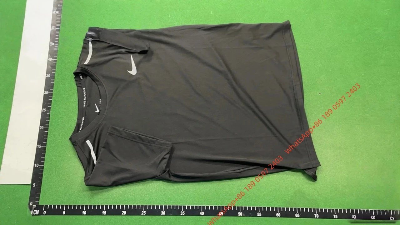 Reflective Checkmark Quick-Dry Short Sleeve (Single) - Black