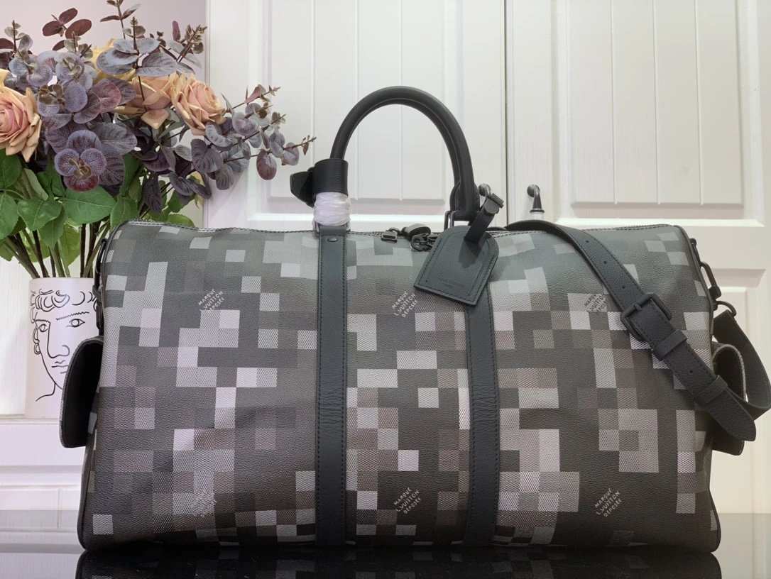Louis Vuitton Travel Bags Monogram duffel bag with shoulder strap — 27