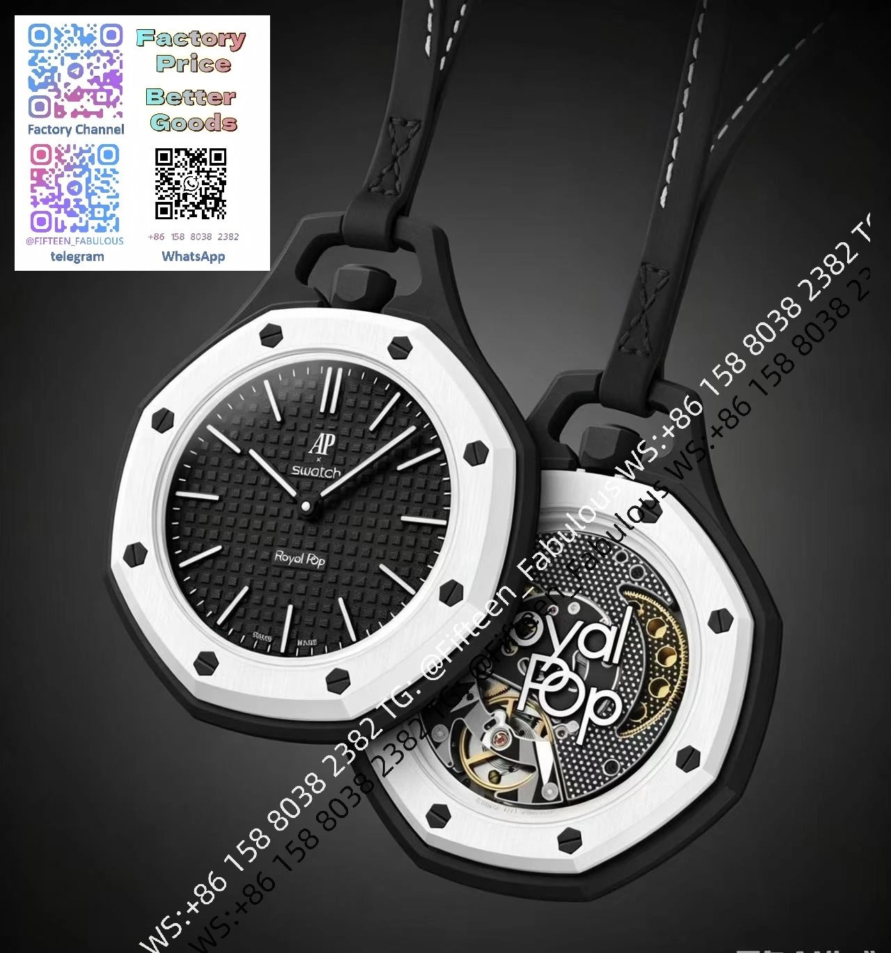 8-AP x Swatch Black and White
