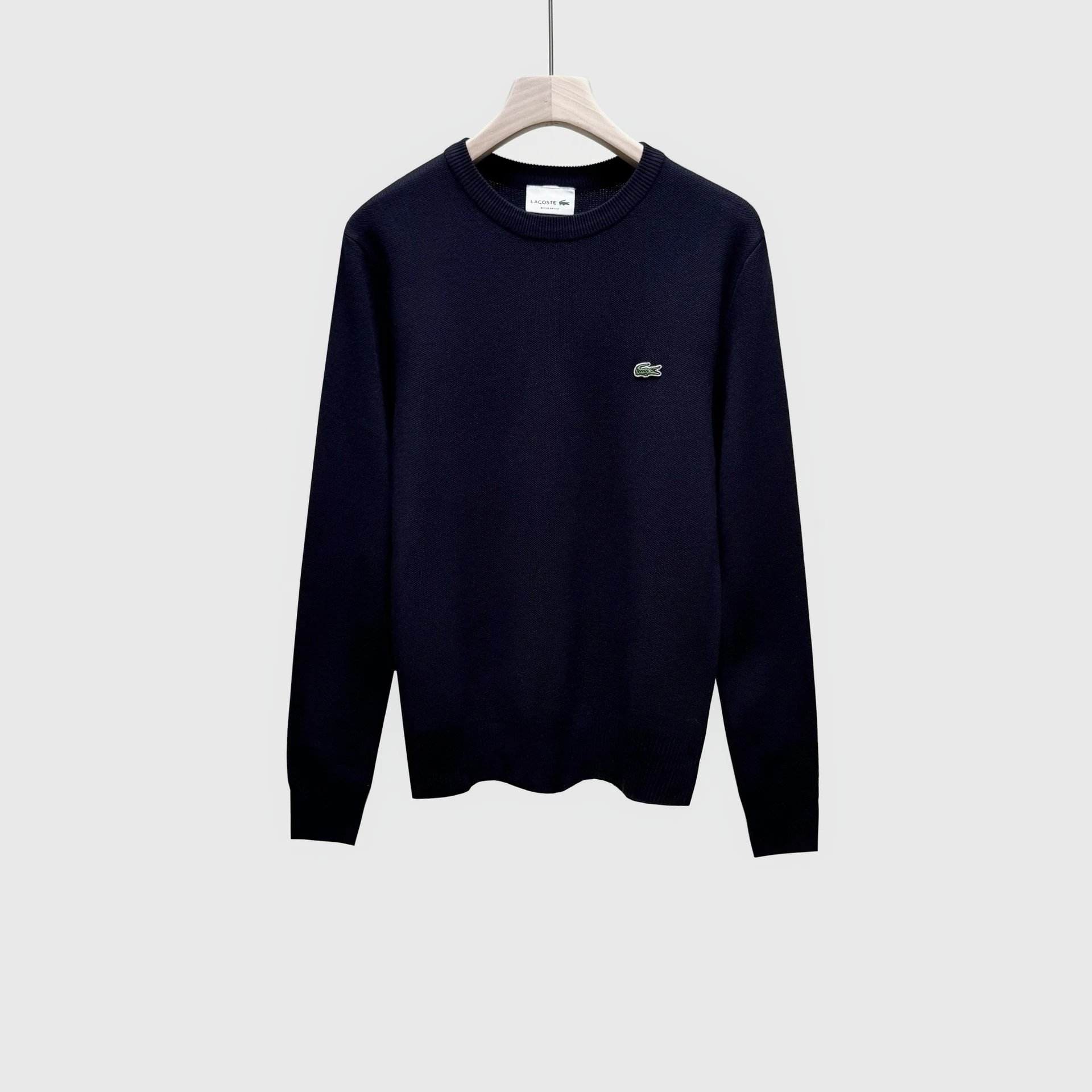 Lacoste Down Jackets Hooded Puffer Jacket — L crocodile half-zip sapphire blue
