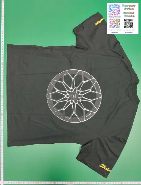 Design Abstract Print Distressed Black T-Shirt - 16