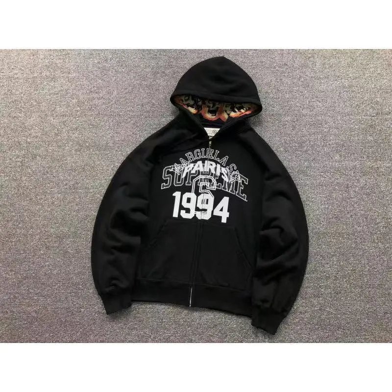 E753#拉链卫衣黑色