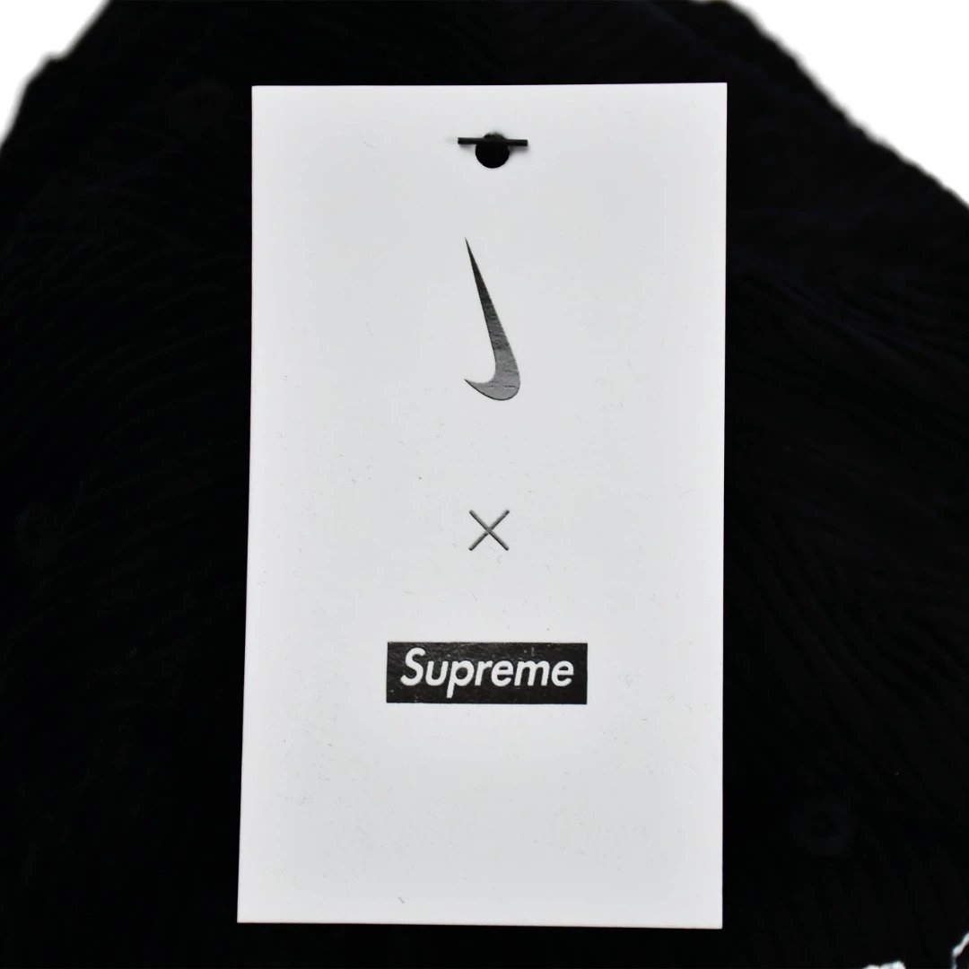 Supreme x Nike Corduroy Cap Black - Gallery Image 8 - Detailed View