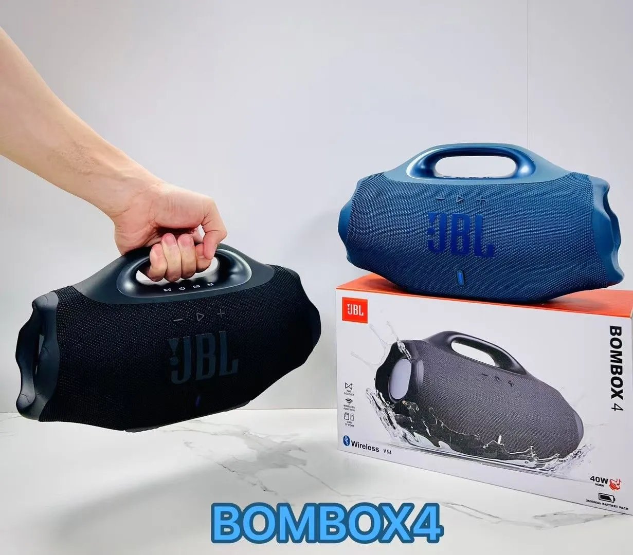 JBL Bombox 4 Speaker Black - Gallery Image 5 - Detailed View