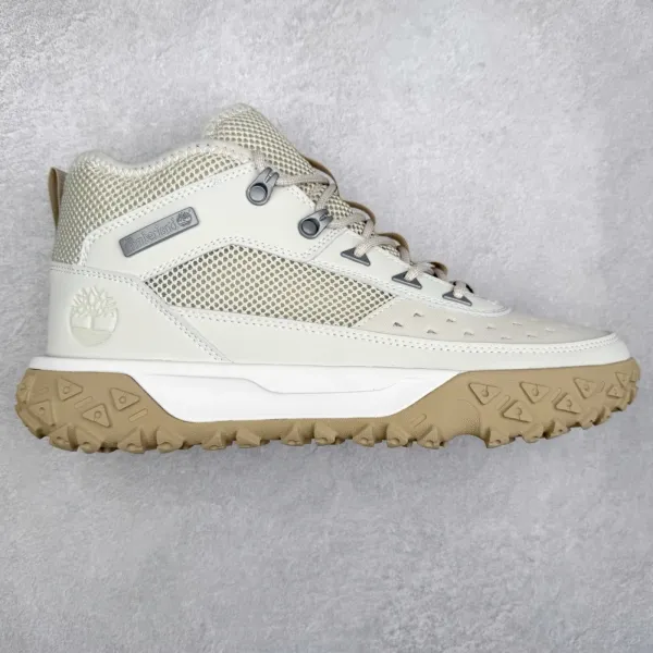 Timberland Trailquest Mid Beige Mesh Hiking Boots - 1