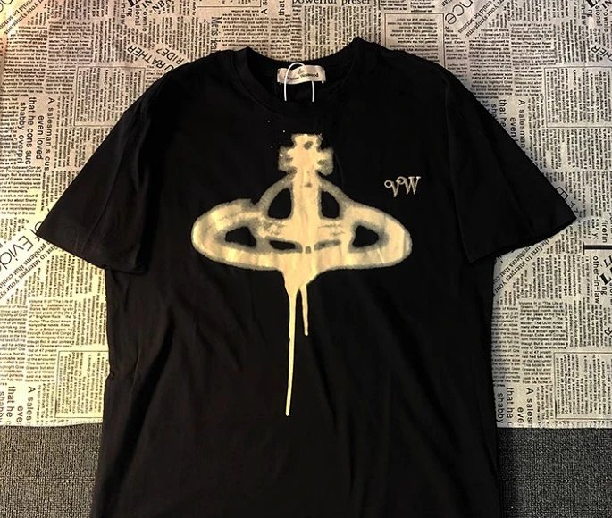 Vivienne Westwood Orb Logo Spray Paint T-Shirt White product detail 7 in Litbuy spreadsheet finds