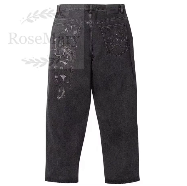 Design Embroidered Black Denim Jeans product detail 5 in Litbuy spreadsheet finds
