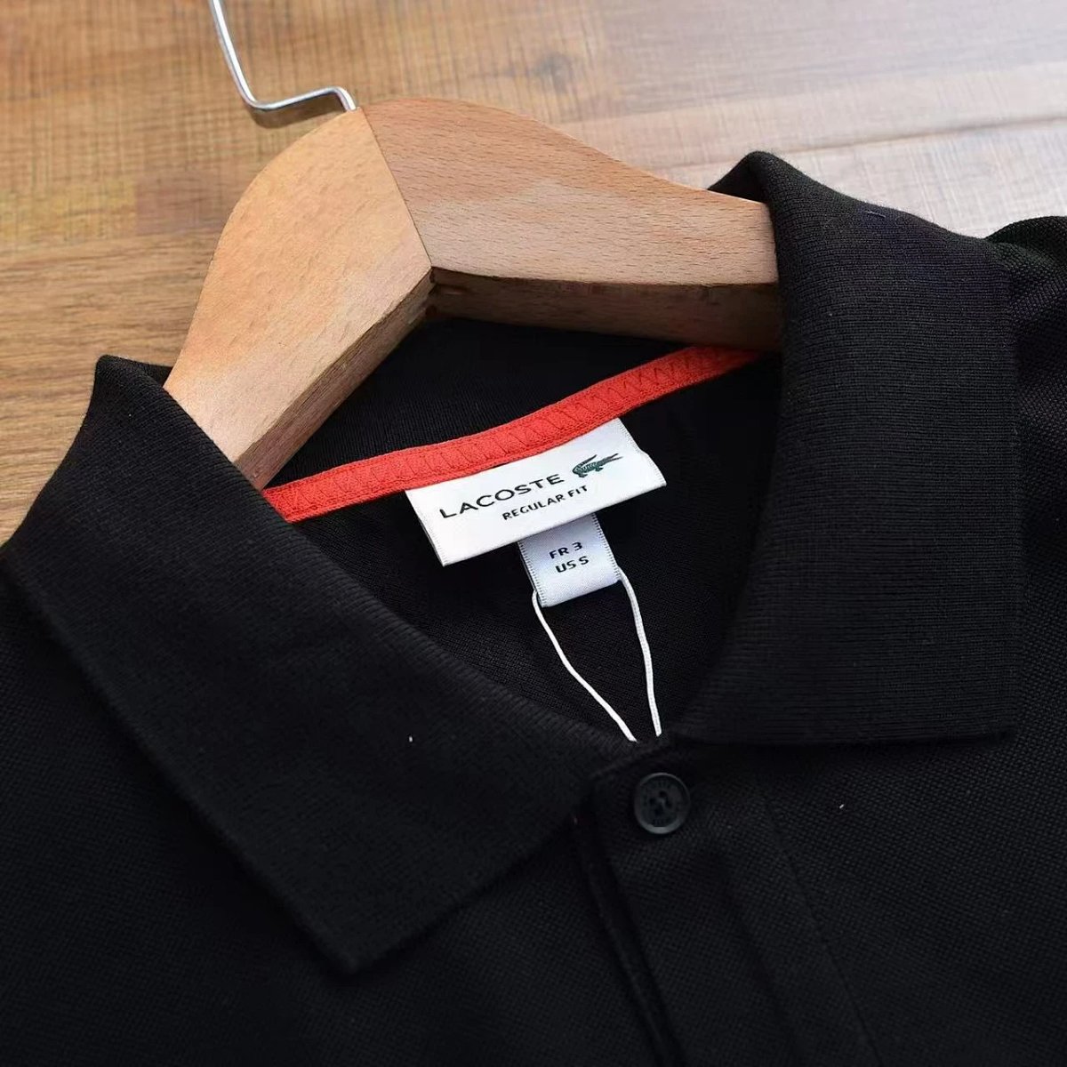 Lacoste ZD Collaboration Black Polo Shirt product detail 2 in Litbuy spreadsheet finds