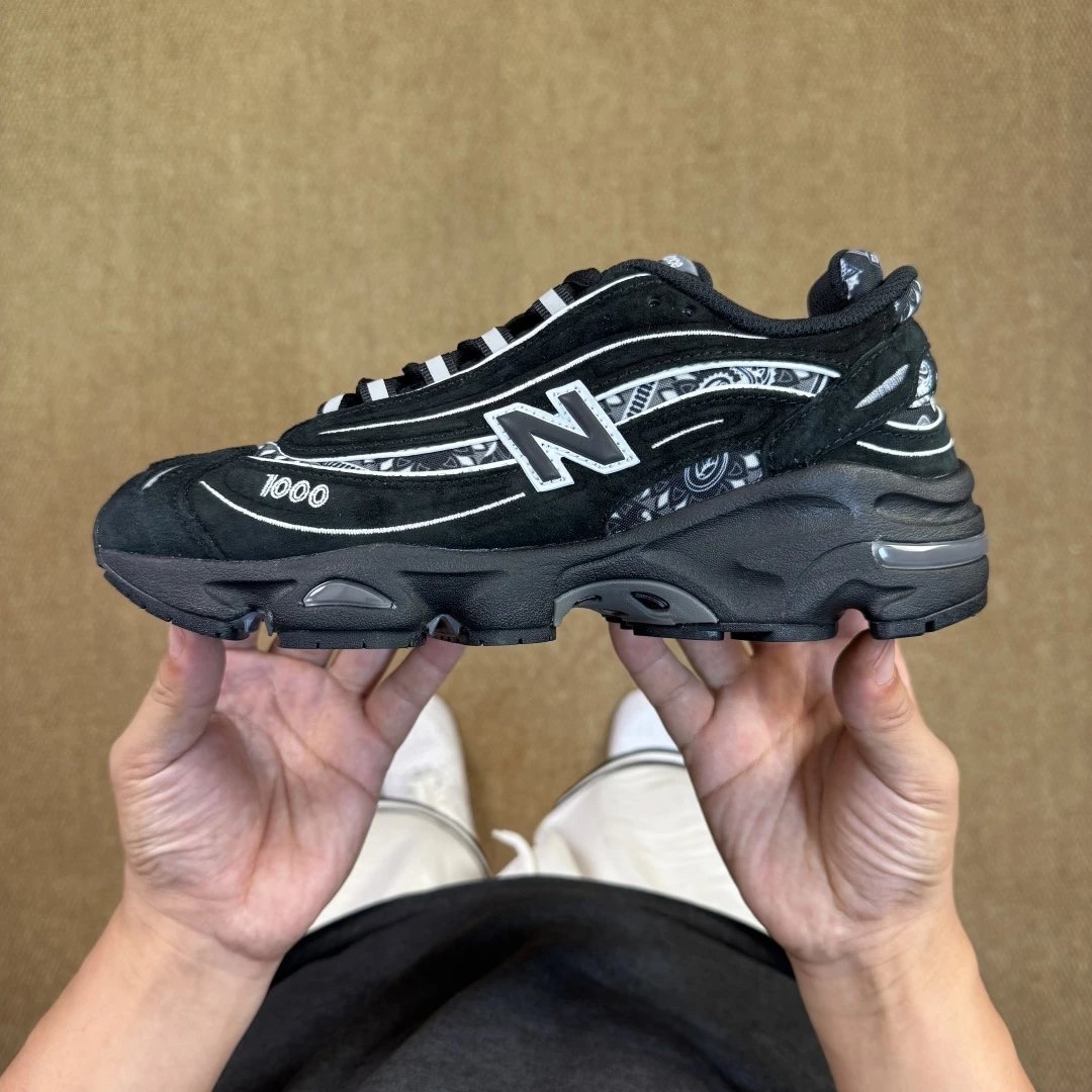 New Balance New Balance 1000 Black & White Pattern Sneakers Black