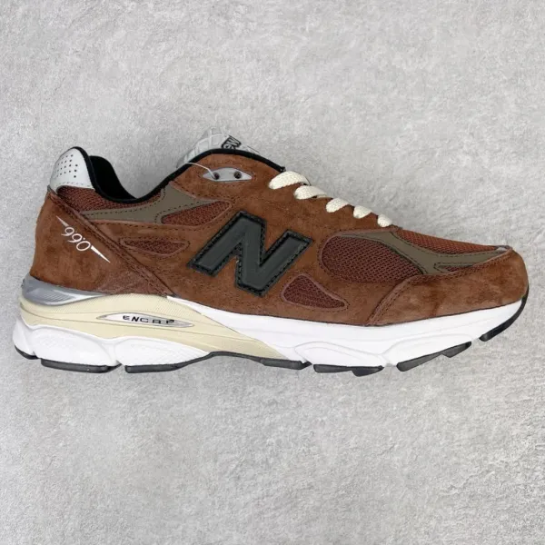 New Balance 990v3 Peach Orange Sneakers - 5