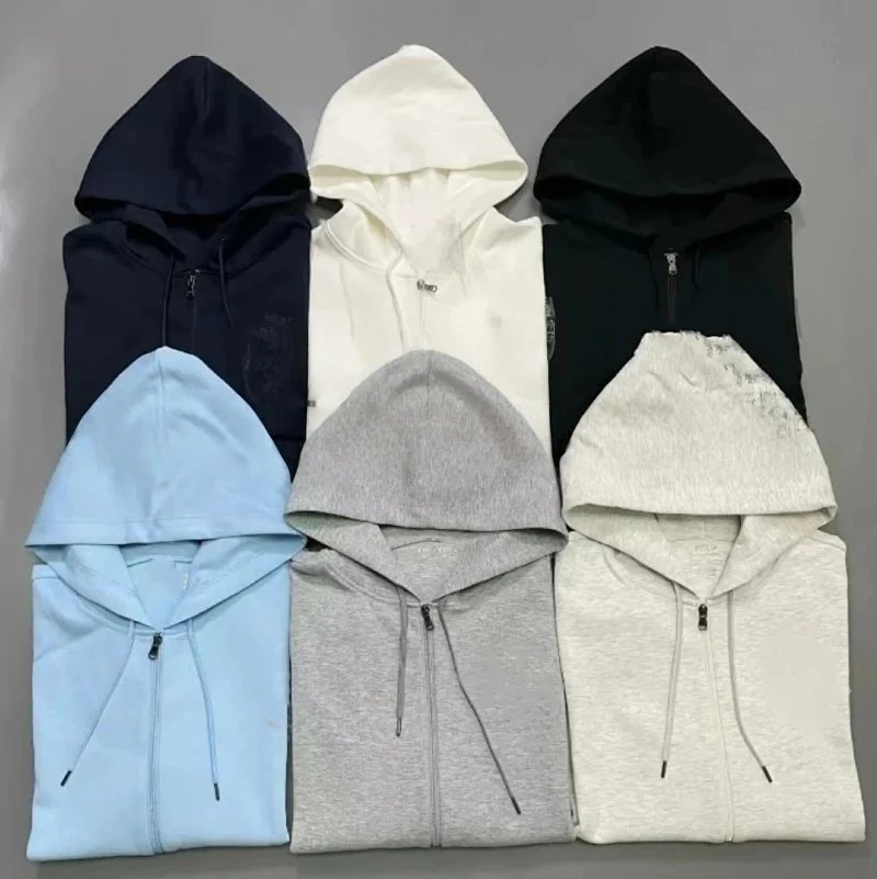 Zipper Hooded Jacket with Reversible Fabric