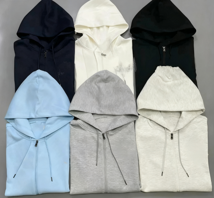 New trendy versatile zipper sweatshirt -001