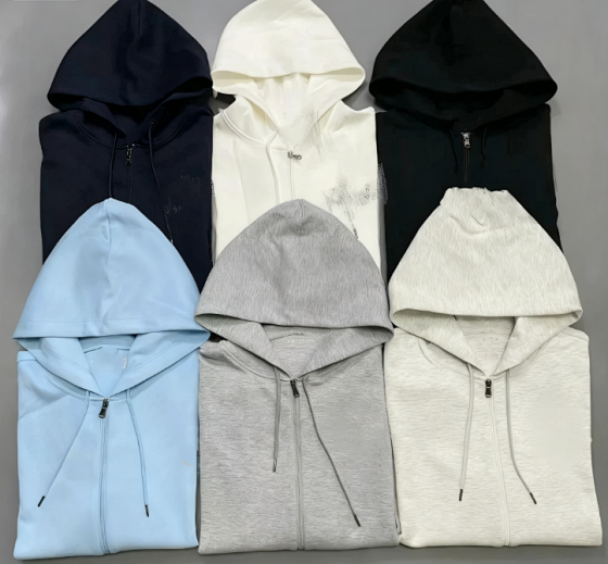 New trendy versatile zipper sweatshirt -001