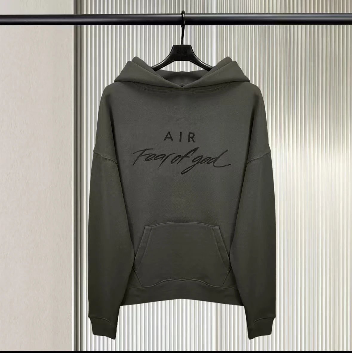 Grey Hooded Sweatshirt