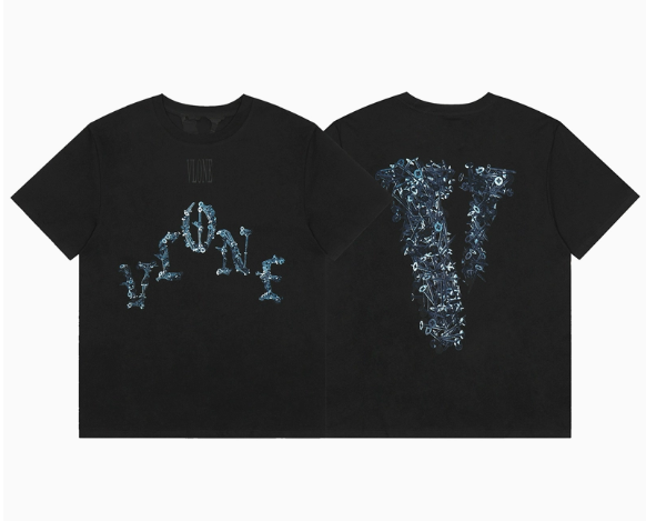 Vlone T-shirt Nails Logo Black