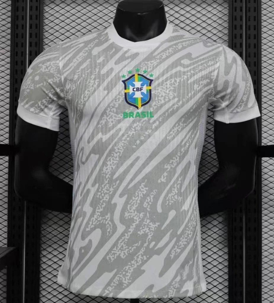 CBF Brazil National Team Soccer Jersey with Cultural Graphic Prints
