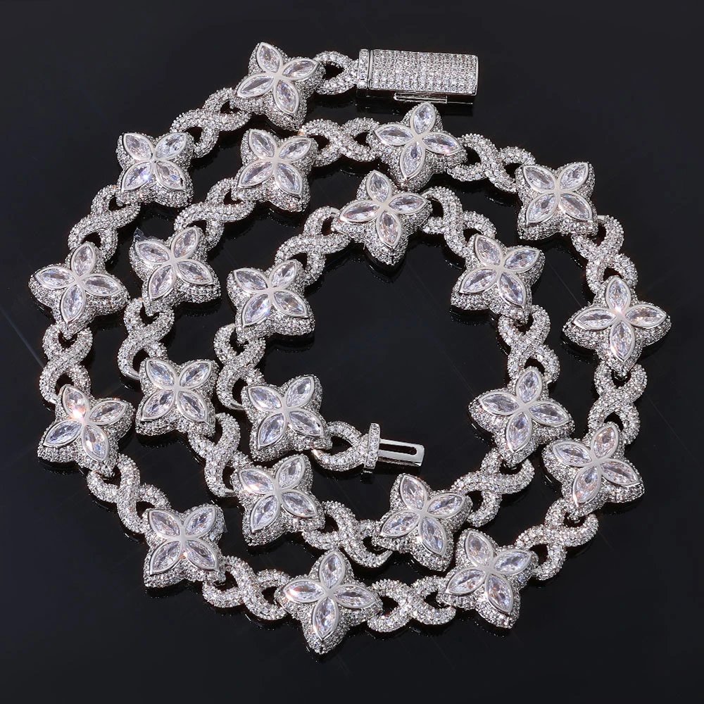 White Gold White Zircon (Width 17.5mm)