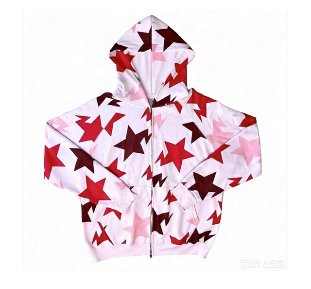 Bape Bape Pink White Star Zip Up Hoodie Unisex Streetwear - Buy on Kakobuysheetfind