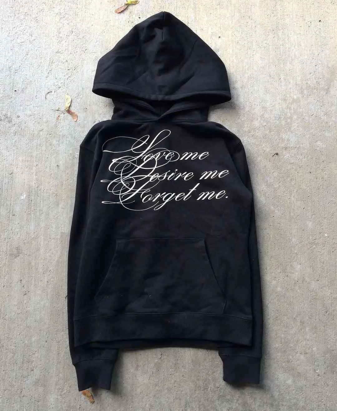 Dark Black retro punk hoodie