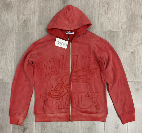Unbranded Hoodies & Sweatshirts Zip-Up Hooded Sweatshirt with Embossed Graphic and Striped Sleeves image 4