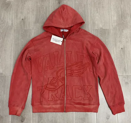 Unbranded Hoodies & Sweatshirts Zip-Up Hooded Sweatshirt with Embossed Graphic and Striped Sleeves product detail image 4