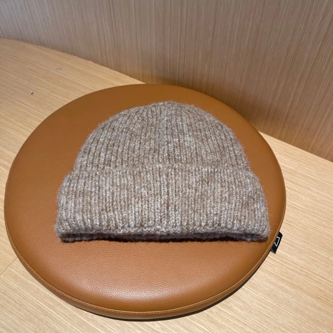 Winter Knit Wool Beanie Earflap Hat Warmth Charcoal Gray - Gallery Image 9 - Detailed View