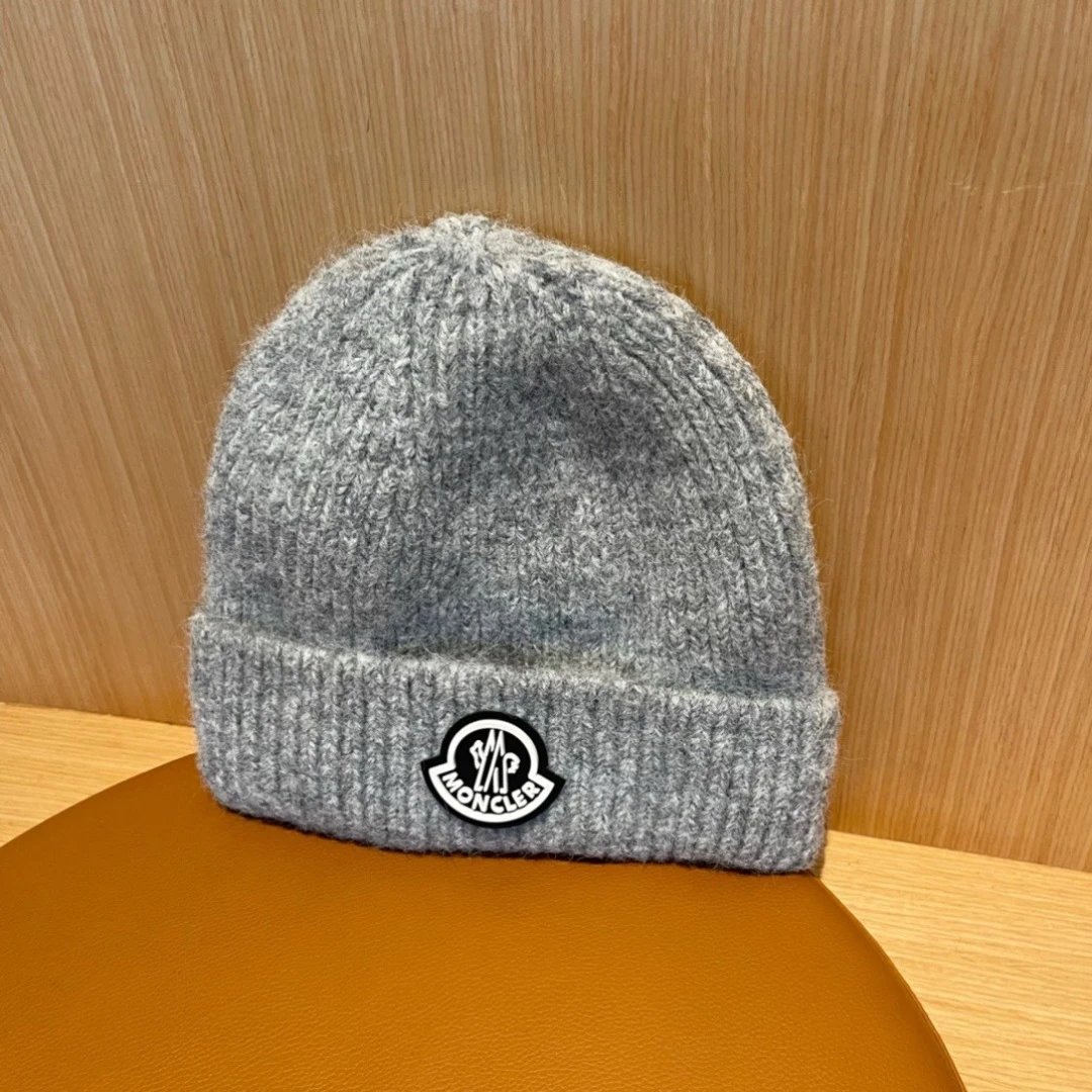 Winter Knit Wool Beanie Earflap Hat Warmth Charcoal Gray - Gallery Image 2 - Detailed View