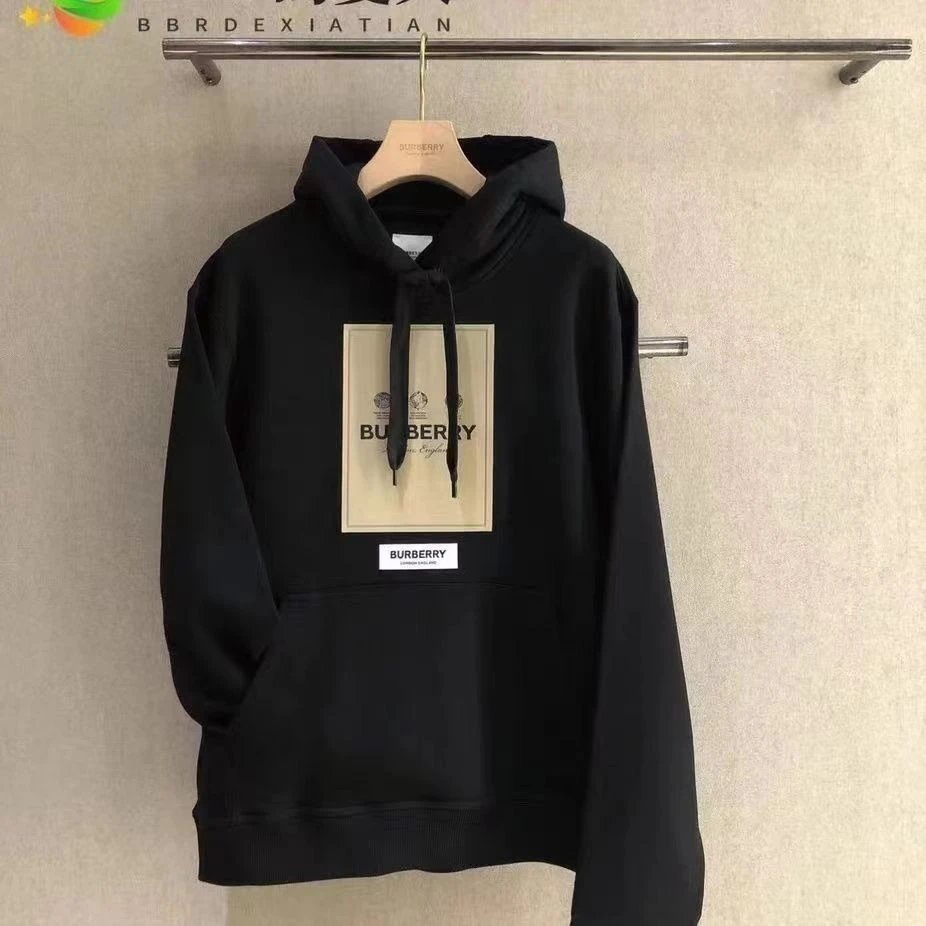 Burberry Logo Patch Hoodie Beige Hoodie - 4
