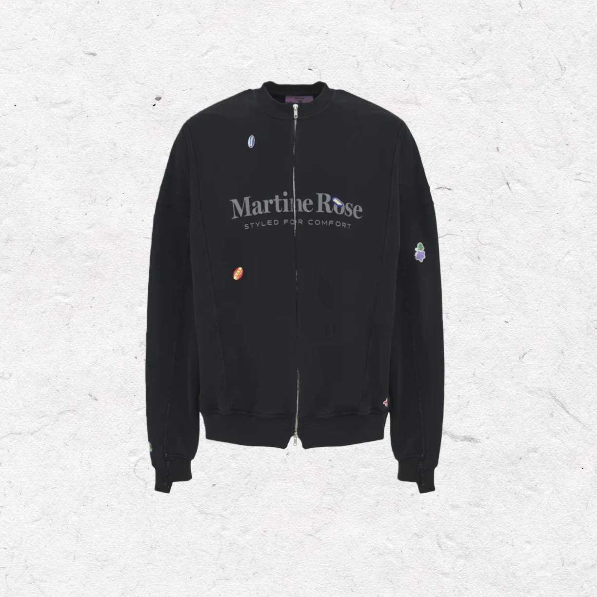 ERD51 martine rose 不规则拼接贴布水洗
双头 /拉链夹克毛圈外套