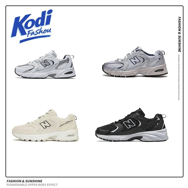 Retro 530 Sneakers Non-Slip Casual Silver-White Mesh Running Shoes